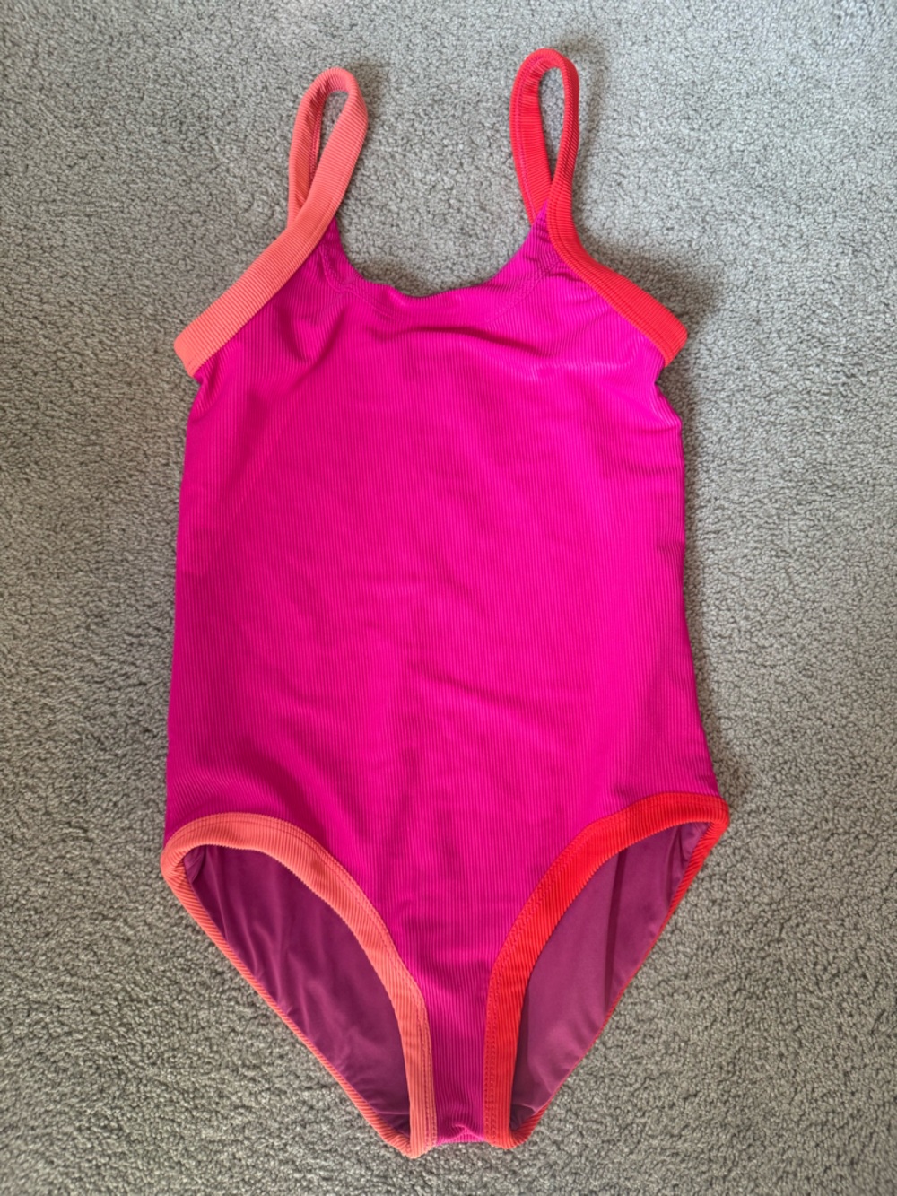 Beach Riot Linda One Piece Swimsuit Magenta Coral Small